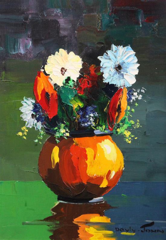 § Cecil Rochfort DOyly John (1906-1993) Still life of flowers in a vase 14 x 10in.